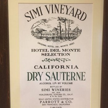 Naval Postgraduate School - Hotel Del Monte wine selection (1880) - Colleges & Universities Near Me - Monterey, California