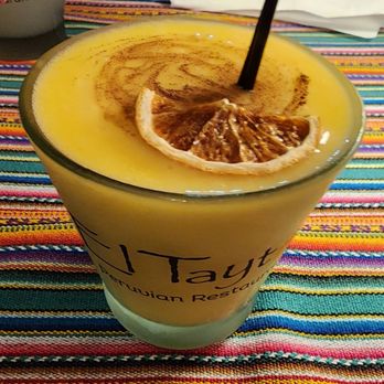 El Tayta Restaurant - Mango pisco - Peruvian Near Me - Hallandale, Florida