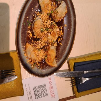 Sugarcane - Szechuan Shrimp & Pork Dumplings - Cocktail Bars Near Me - Las Vegas, Nevada Sugarcane - Szechuan Shrimp & Pork Dumplings - Cocktail Bars Near Me - Las Vegas, Nevada