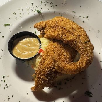 Sasha - Fish and grits. Get extra creole sauce - Southern Near Me - Addison, Texas