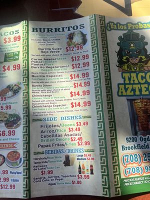 Menu photo 5 Taco Azteca Brookfield, IL Menu photo 5 Taco Azteca Brookfield, IL