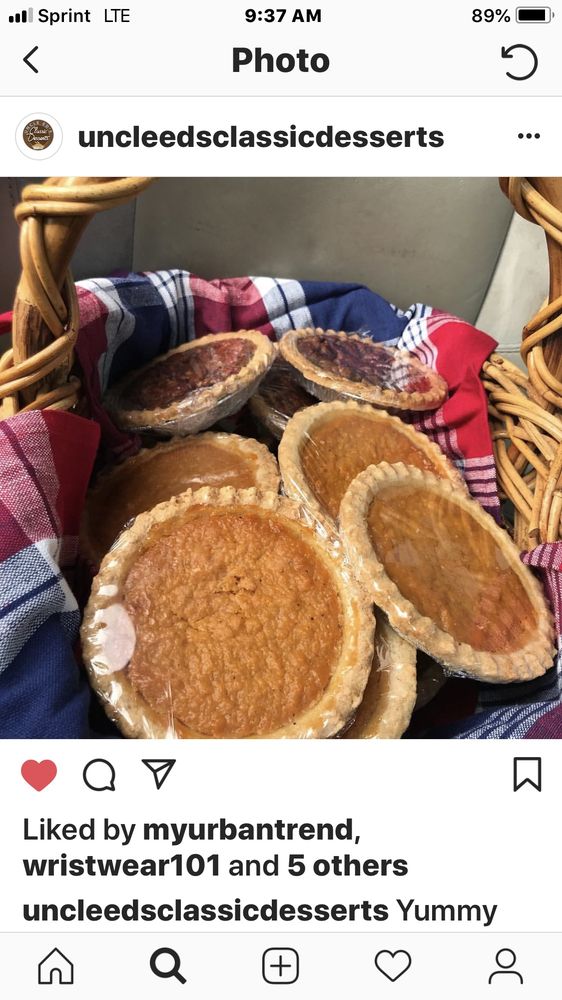 UNCLE ED’S CLASSIC DESSERTS Updated August 2024 6065 Apple Rose Dr