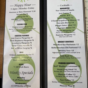 Olive On Main - Cocktail menu - Mediterranean Near Me - Laurel, Maryland Olive On Main - Cocktail menu - Mediterranean Near Me - Laurel, Maryland