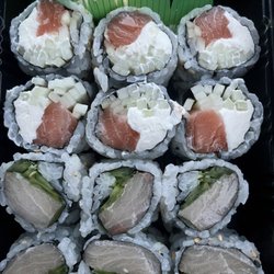 Sushi Palace - Somerville - Philadelphia roll; yellowtail jalapeño roll