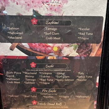 Tsukiji - Menu - Japanese Near Me - Fresno, California