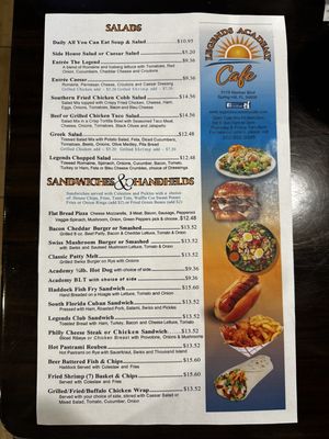 Menu photo 3 Legends Academy Cafe Spring Hill, FL