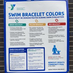 Berkeley Heights Community Pool - Water safety is serious business! Plus, it's great to have a clear policy about swimming expectations.