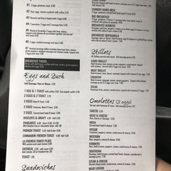 Caro State St Diner - Breakfast menu(served any time)