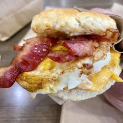 Tim Hortons - 06.11.23 Bacon, Egg & Cheese Biscuit Breakfast Sandwich