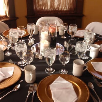 Gennett Mansion - One of our tables set for our Private Dining Events in the Conservatory. - Venues & Event Spaces Near Me - Richmond, Indiana