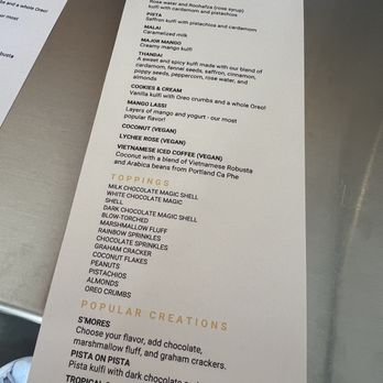 Kulfi - Menue - Ice Cream & Frozen Yogurt Near Me - Portland, Oregon Kulfi - Menue - Ice Cream & Frozen Yogurt Near Me - Portland, Oregon