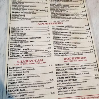 Baci - Menu - Pizza Near Me - New Smyrna Beach, Florida Baci - Menu - Pizza Near Me - New Smyrna Beach, Florida