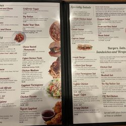 Joey's Italian Grille - Menu Aug'25