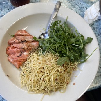 Doc's Marina Grill - SALMON AGLIO E OLIO - American Near Me - Bainbridge Island, Washington Doc's Marina Grill - SALMON AGLIO E OLIO - American Near Me - Bainbridge Island, Washington