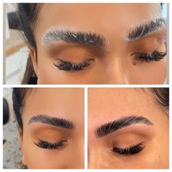 Faced by Nikki - Brow lamination processing, brow shaping and tinting