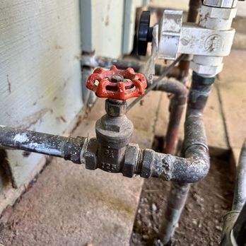 JK Plumbing - Old leaky main house shut off valve for the main water supply line from the city meter to the house - Plumbing Near Me - Davis, California