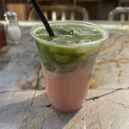 Strawberry matcha