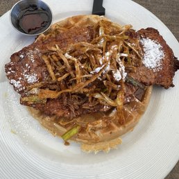Herb Fried Chicken & Waffle