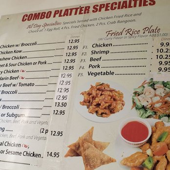 China Hut - a menu for a chinese restaurant - Chinese Near Me - Milwaukee, Wisconsin