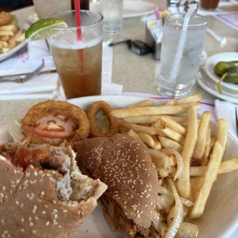 New Rochelle Diner - Turkey Burger Deluxe with fried onions - American Near Me - New Rochelle, New York New Rochelle Diner - Turkey Burger Deluxe with fried onions - American Near Me - New Rochelle, New York