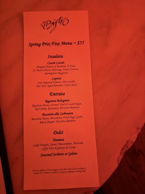Menu photo 2 IL Bistro Seattle, WA Menu photo 2 IL Bistro Seattle, WA