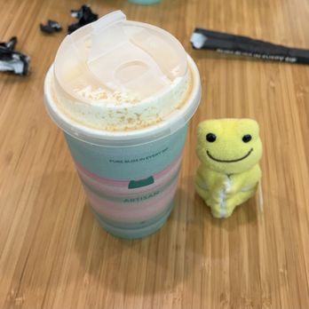 3CAT Handcrafted Beverage - soybean mousse top jasmine latte - Juice Bars & Smoothies Near Me - Tustin, California