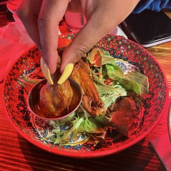 Vaka Restaurant - Chicken Wings with mango jalapeño sauce - Sushi Bars Near Me - Lawrence, Massachusetts