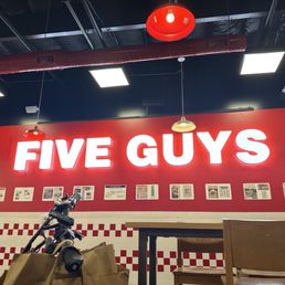 Neon Five Guys Sign Neon Five Guys Sign