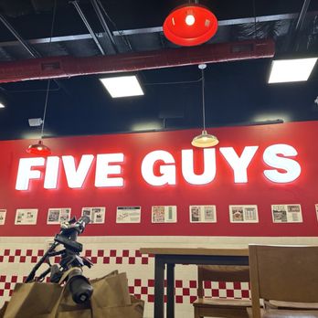Five Guys - Neon Five Guys Sign - Fast Food Near Me - San Jose, California Five Guys - Neon Five Guys Sign - Fast Food Near Me - San Jose, California