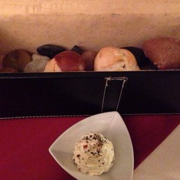 Bread is presented in a box with rocks-LOL