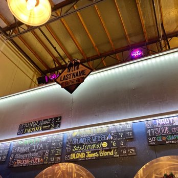 Last Name Brewing - Available beers on 12/5/2019 - Breweries Near Me - Upland, California