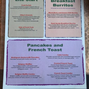 Oscar's Cafe - Breakfast Menu Part 1 - Mexican Near Me - Springdale, Utah