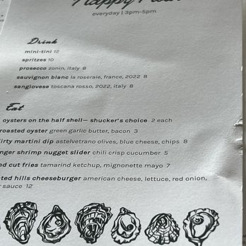 Half Shell - Happy hour menu - Bars Near Me - Seattle, Washington Half Shell - Happy hour menu - Bars Near Me - Seattle, Washington