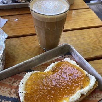 Muchacho - Jam toast and golden latte - Tacos Near Me - Atlanta, Georgia Muchacho - Jam toast and golden latte - Tacos Near Me - Atlanta, Georgia