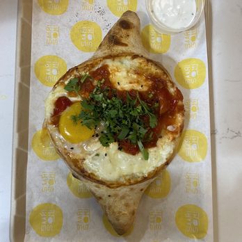Saami Somi - Shakshuka over fresh baked bread - Georgian Near Me - Philadelphia, Pennsylvania Saami Somi - Shakshuka over fresh baked bread - Georgian Near Me - Philadelphia, Pennsylvania