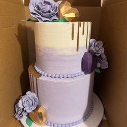 Cre8ive Cake and Candy - China did a great job on my 60th birthday cake t white cake with buttercream frosting