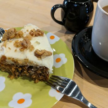 Sonbobs - Carrot cake topped with candied walnuts & coffee. - Coffee & Tea Near Me - Astoria, New York