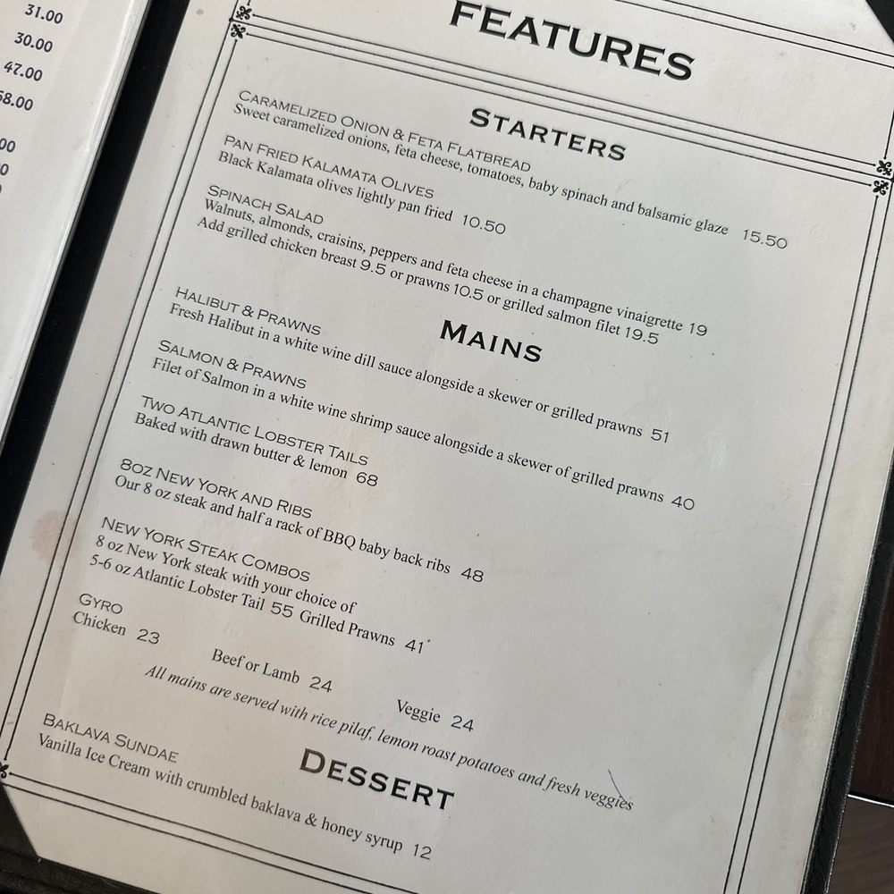 Menu Menu