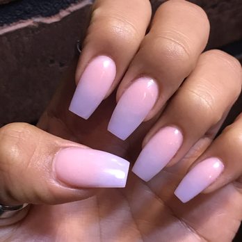 Whittier Nails & Spa - ombré coffin acrylics - Nail Salons Near Me - Whittier, California
