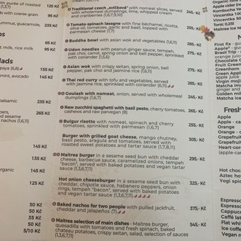 Restaurace Maitrea - Menu - Vegetarian Near Me - Prague, Puerto Rico