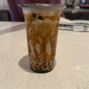 Black Pearl Boba & Tea - Brown Sugar Milk (Love Shot) - Bubble Tea Near Me - Tulare, California