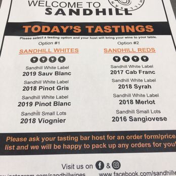 Sandhill Estate Winery - sign for tasting - Wineries Near Me - Kelowna, British Columbia Sandhill Estate Winery - sign for tasting - Wineries Near Me - Kelowna, British Columbia