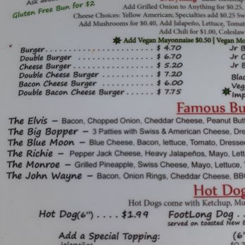 The Burger Inn - Menu - Burgers Near Me - Melbourne, Florida