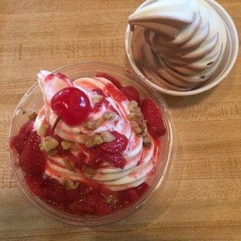 Meola's Wayside Ice Cream - Strawberry shortcake sundae and twist soft serve. So gooood. - Ice Cream & Frozen Yogurt Near Me - West Boylston, Massachusetts Meola's Wayside Ice Cream - Strawberry shortcake sundae and twist soft serve. So gooood. - Ice Cream & Frozen Yogurt Near Me - West Boylston, Massachusetts