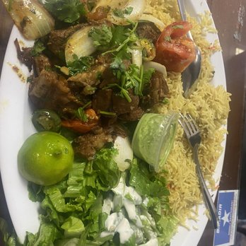 Banadir Somali Restaurant - Lamb plate - Somali Near Me - Inglewood, California Banadir Somali Restaurant - Lamb plate - Somali Near Me - Inglewood, California