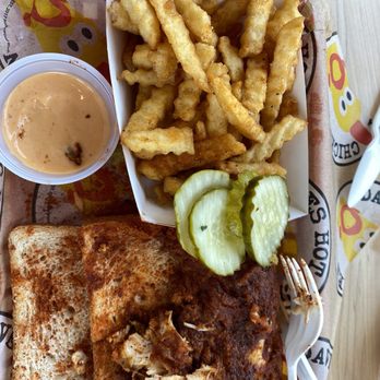 Dave's Hot Chicken - Chicken Dave's #1 2 Tenders w/ Fries - Chicken Shop Near Me - Westerville, Ohio Dave's Hot Chicken - Chicken Dave's #1 2 Tenders w/ Fries - Chicken Shop Near Me - Westerville, Ohio