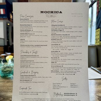 Mochica - Menu - Peruvian Near Me - San Francisco, California Mochica - Menu - Peruvian Near Me - San Francisco, California