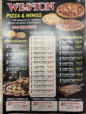 Menu photo 1 Weston Pizza and Wings Hamilton, ON