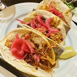 México Mágico - Cochinita tacos.  Best pork tacos I've ever had! So much juicy flavor!