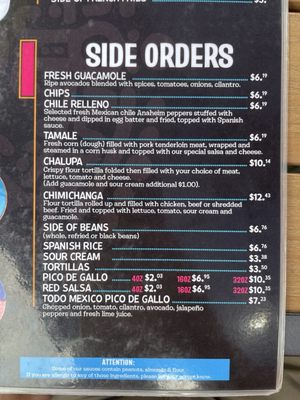 Menu photo 2 Todo Mexico Snohomish, WA